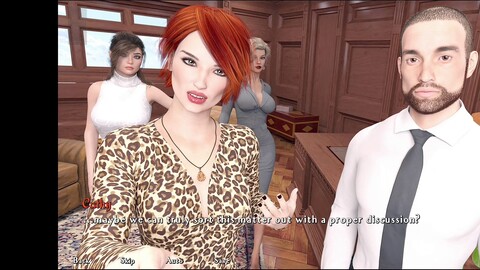 Dampfende visuelle Novelle mit einem süßen brünetten Teenager und viel Hentai-Action