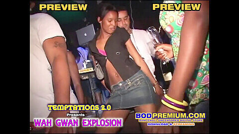 Jamaica dancehall skinout, public party extérieur, negro