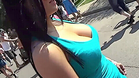 Bouncing tits candid, compilation cim, my mame 2020
