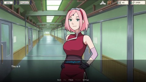 Naruto hentai - Kunoichi Sakura viene sbattuta da dietro da Sasuke