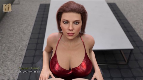 Redhead big boobs, erotic stories, visual novel game