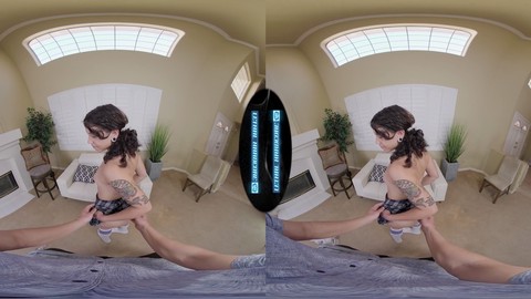 Naughty schoolgirl seduces you before tutoring session in virtual reality