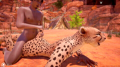 Bull and cheetah animation, phim đụ bà bầu, safari tiger