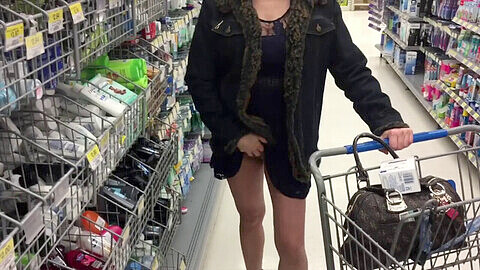 Walmart, exhibitionist wife, tan lines