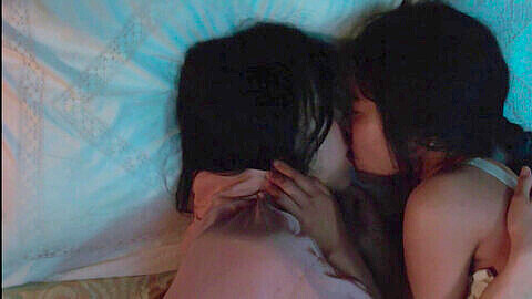 Two Korean babes in lesbian sex erotic movie