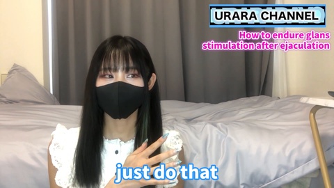 Japanese girl reveals techniques to endure glans torment after orgasm ♡