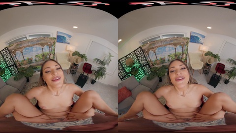 VR Adventure with Gizelle Blanco: Deep pounding and face covered in cum in immersive virtual reality