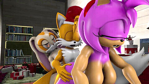 Cream The Rabbit, Sonic, and Tails The Fox show that good friends help each other in every way possible